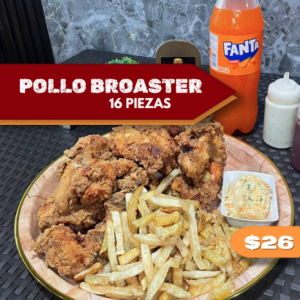Pollo broster 16 piezas
